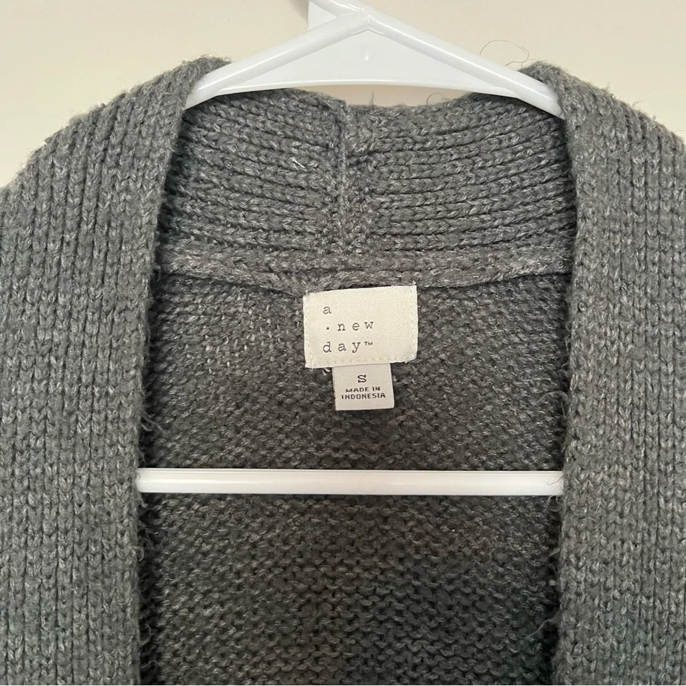 a new day Charcoal Cable Knit Cardigan